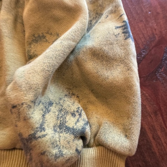 Nike Olive Tie-Dye Hoodie one tiny shadow stain see pics - Picture 6 of 8